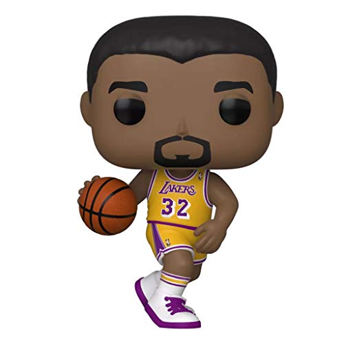 LLFX Pop Figuras NBA: Los Angeles Lakers - Magic Johnson (Jersey Amarillo) Figura Vinly de colección Muñecas Juegos de construcción de 10 cm, Multicolor for Boys