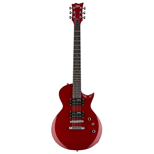 LTD EC-10 Red Guitarra Eléctrica 6 Cuerdas con Funda, Rojo