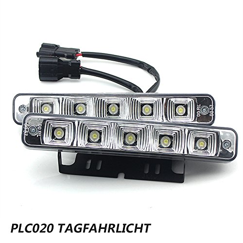 Luz LED PLC020 de 10 W, 12 V, superbrillante, diurna, para coche, E4