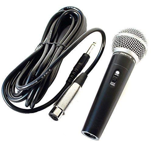 Micrófono profesional dinámico de canto para estudio y cable de 5 m