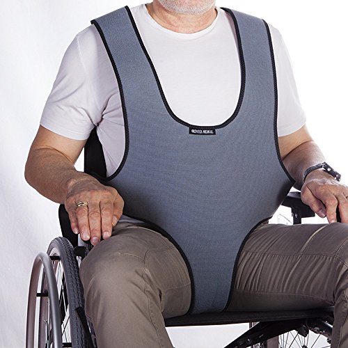Mobiclinic Arnés Chaleco perineal de sujeción Tipo Peto | para Silla de Ruedas, sillas y sillones de Descanso | para Personas con inestabilidad | Talla 1 (79-168 cm)