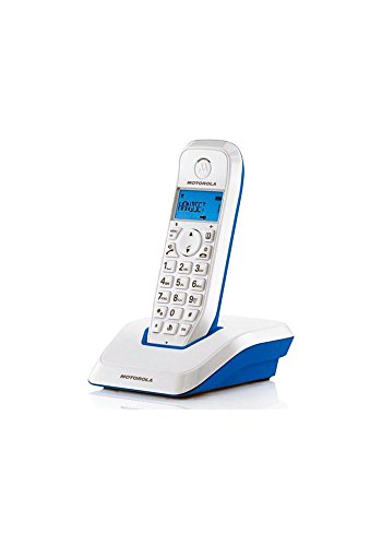 Motorola DECT Serie S12 Single - Teléfono inalámbrico digital, color cian