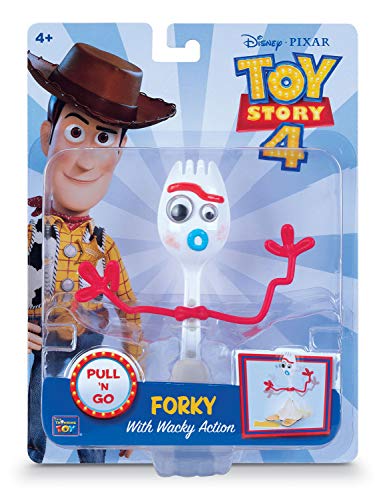 MTW Toys 64472 - Figura de acción de Disney Pixar Toy Story 4-Forkie, figura articulada con motor de marcha atrás, aprox. 15 cm, multicolor , color/modelo surtido