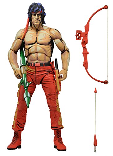 NECA 7 Pulgadas Classic Video Aspecto Juego Rambo Primera Parte Sangre 2 Figura de acción