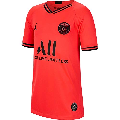 NIKE 2019/20 Stadium Camiseta Equipación Paris Saint-Germain Away 19-20, Unisex Adulto, Infrared 23/Black, XS