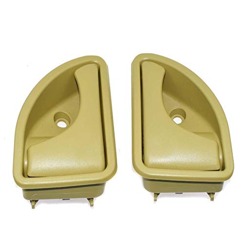 NO LOGO FJY-Mango Manija de la Puerta Interior Izquierdo Delantero Derecho for Renault Kangoo 1997-2019 y 1997 1998 1999 2000 2001 2002 2003 2004-2007 Twingo