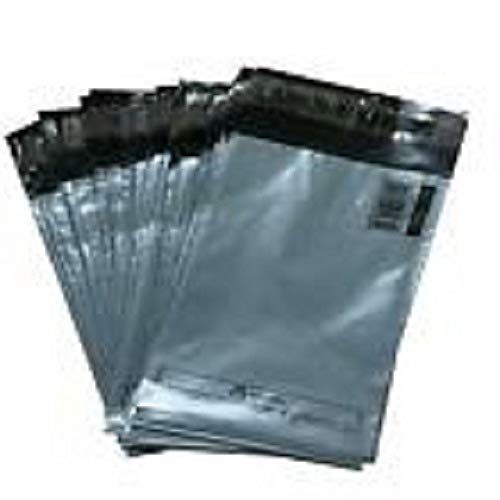 Paquete de 20 bolsas de plástico para envío, color gris, 440 x 610 mm, 440 x 610 mm