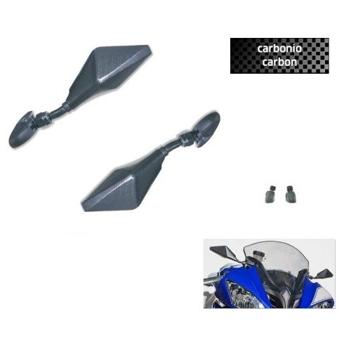 Par Espejos de Carena Carbon Lock Moto Retrovisor Far Deportivos para Honda CBR 1000 RR 2006 – 2007