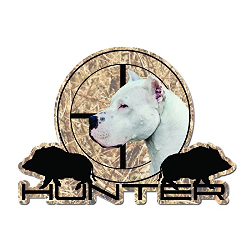 Raptor Hunting Solutions Etiqueta autoadhesiva 16 cm х 12 cm Dogo Argentino Perro de Caza Coche