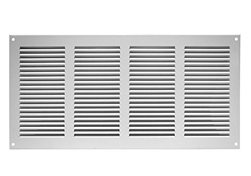 Rejilla de ventilación anti-insectos, entrada-salida de aire, 400 x 200 mm, blanca, mr4020