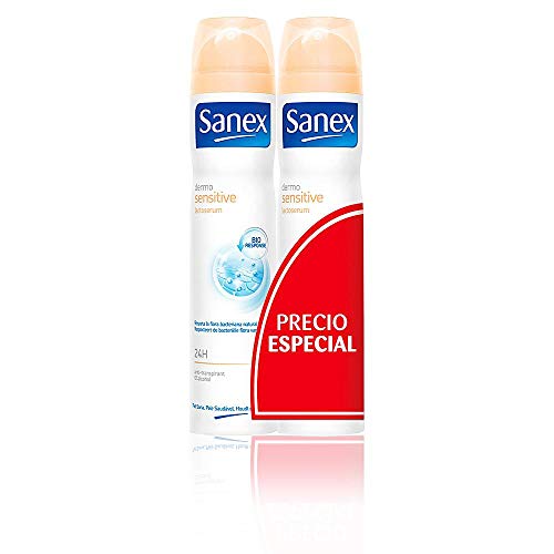 Sanex 1164-74668, Dermo Sensitive, Desodorante Spray, 2x200ml