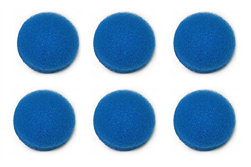 Sin marca Estera de Esponja de Filtro Media Gruesa Azul Adecuada para Eheim Ecco Pro 130/200/300 Ecco 2232/2234/2236 (6 Piezas)