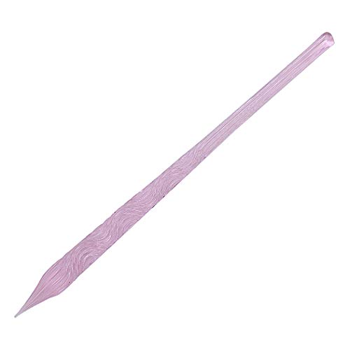 Sipliv kit de bolígrafo hecho a mano de hilo de cristal de cristal hecho a mano vintage caligrafía firmas pluma con un portalápices para cumpleaños regalo de navidad, rosa
