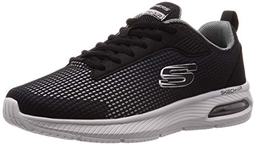 Skechers - Sport Dyna Air-Blyce - Zapatillas deportivas de correr para hombre, color negro y gris, talla 45,5 EU, ancho 2E