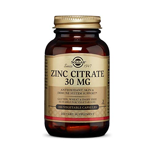 Solgar Zinc Citrato Cápsulas vegetales de 30 mg - Envase de 100