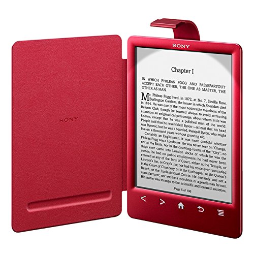 Sony PRSACL30RC.WW2 - Funda para ebook PRS-T3 (cubierta con luz), color rojo