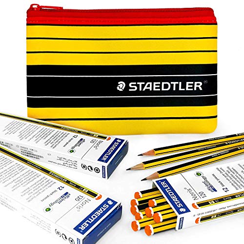 Staedtler - Noris 120-36 X 2B Premium Grafito Lápices y a Juego Staedtler Noris Estuche
