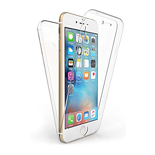 TBOC Funda para Apple iPhone 6 Plus (5.8 Pulgadas) - Carcasa [Transparente] Completa [Silicona TPU] Doble Cara [360 Grados] Protección Integral Total Delantera Trasera Lateral Móvil Resistente Golpes