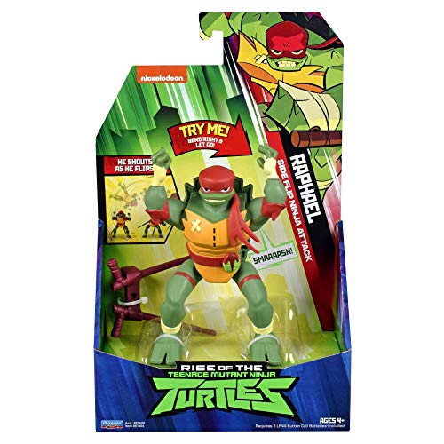 Teenage Mutant Ninja Turtles Figuras de acción TUAB2400 The Rise Deluxe – Raphael Carwheel Attack