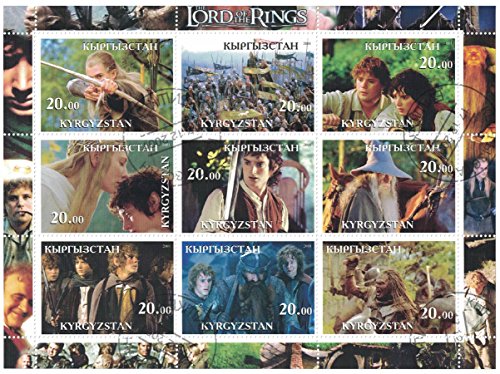 Timbres pour collectionneurs – Timbres sur commande Perforfated Stamp Sheet avec The Lord of the Rings/Élie Bois/Orlando Bloom/Ian Mckellen