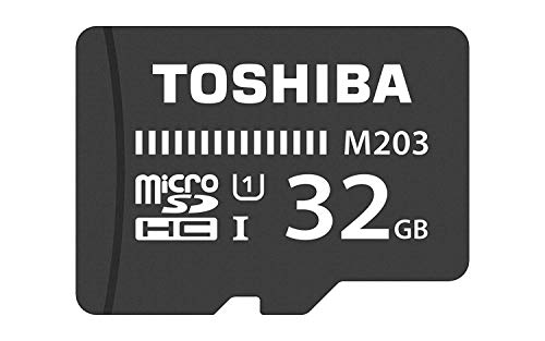 Toshiba M203, 32 GB, microSDXC 32GB MicroSDXC UHS-I Clase 10 memoria flash - Tarjeta de memoria (32 GB, microSDXC, 32 GB, MicroSDXC, Clase 10, UHS-I, 100 MB/s, Negro)