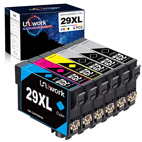Uniwork 29XL Cartuchos de tinta Reemplazo para Epson 29 29XL Compatible con Epson Expression Home XP-235 XP-245 XP-247 XP-255 XP-257 XP-332 XP-335 XP-342 XP-345 XP-352 XP-355 XP-432 XP-435
