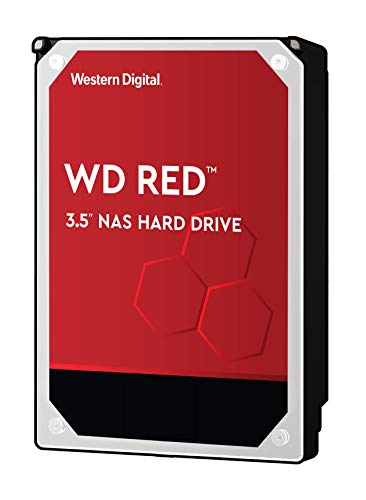 WD Red WD40EFRX  Disco duro 3.5" para dispositivos NAS  5400 RPM Class 4TB, SATA 6 Gb/s, CMR, 64MB Cache, Rojo