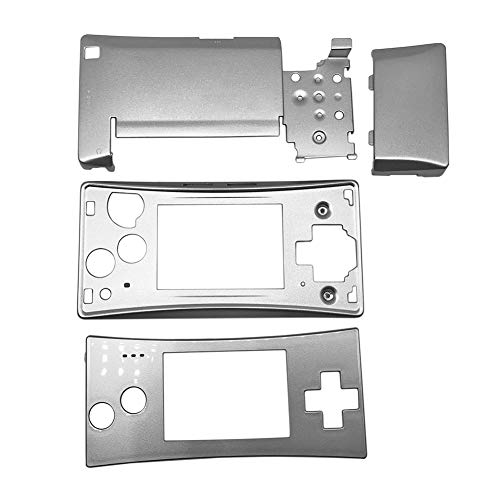 Ansemen Kit de Estuche de la Carcasa de Repuesto para Nintendo Game Boy Micro - Kit de Reparación de Shell de Inferior de la Caso de Frontal de la Faceplate de 4 Piezas