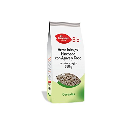 Cereales El Granero Integral Arroz Integral Hinchado Con Agave Y Coco Bio  Bolsa 350 G