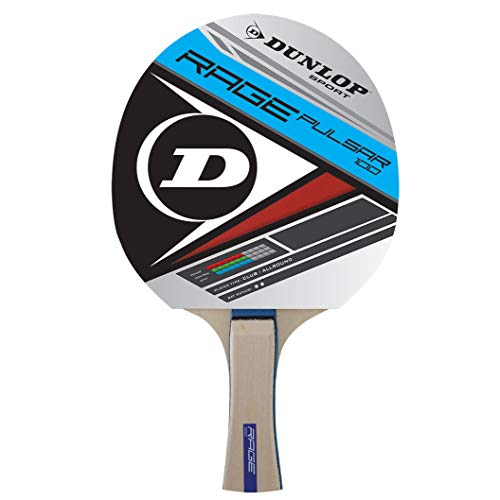 Dunlop Rage Pulsar 100 Pala de Ping Pong, Blanco