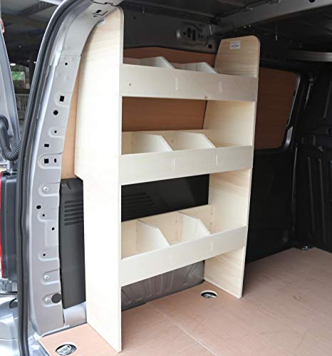 Estantería de madera contrachapada Vanify Peugeot Partner SWB 2019+ – Sistema de almacenamiento NS – Estante de herramientas