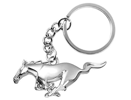 Ford Mustang 3d Pony cromo metal Key Chain