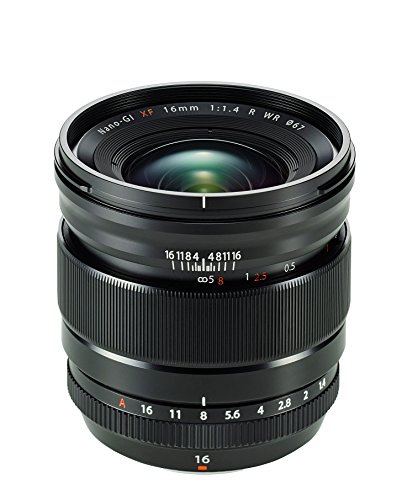 Fujifilm FUJINON Lens XF16mm F1.4 R WR - Objetivo para cámara, Color Negro