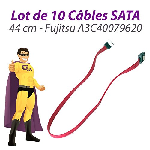 Fujitsu Siemens Esprimo E5925 - Juego de 10 Cables SATA (44 cm), Color Rosa