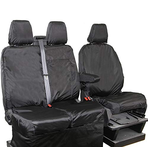 Funda de asiento impermeable Co, a medida, resistente al agua, fundas de asiento para Ford Transit Custom | 2+1