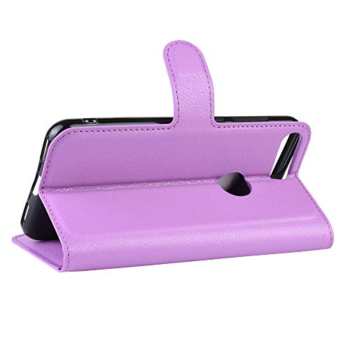 Funda Móvil para Alcatel 1S 2019 Carcasa Book Case Cuero PU Silicona Magnetic Wallet Protector Teléfono Flip Back Cover para Alcatel 1S 2019 1 S Alcatel1S 5024D 5024Y 5024K 5024 D Accesorios (purple)