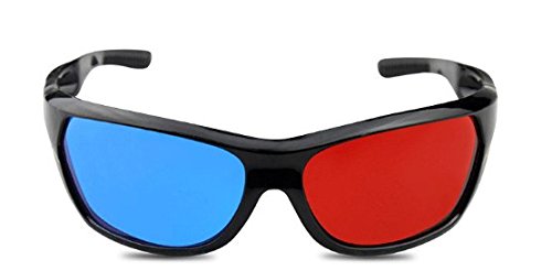 Gafas 3D rojo / cian (gafas anaglifo 3D) gafas 3D de calidad para juegos de PC en 3D, imágenes en 3D, películas en 3D, 3D (por ejemplo, Sky 3D), la proyección en 3D, la marca de vídeo 3D PRECORN