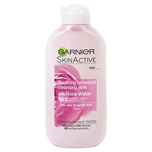Garnier Naturals - Agua de rosas Leche Limpiadora Piel Sensible 200ml (El empaque puede variar)