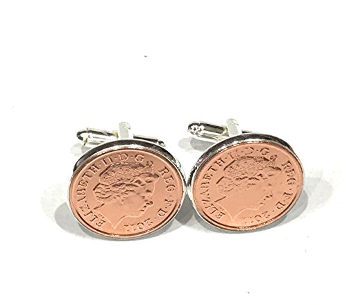 Gemelos de cobre para aniversario de boda de 2011, ideal para un séptimo aniversario de boda de cobre