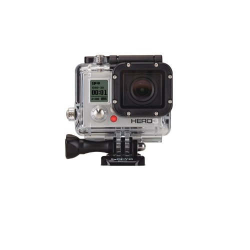 GoPro HERO3 White Edition - Videocámara de 5 Mp (estabilizador de imagen óptico, vídeo Full HD 1080p, resistente al agua 40m, WiFi) color blanco