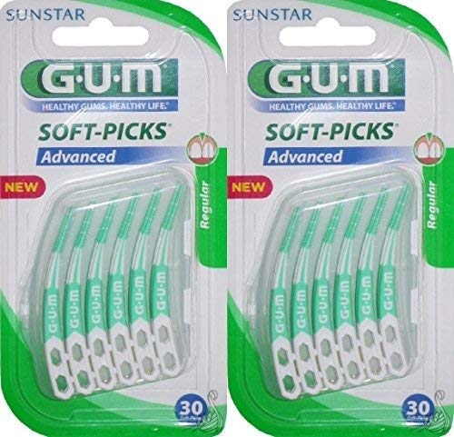 Gum Soft-Picks Advanced regular con estuche de viaje 2 x 30 piezas