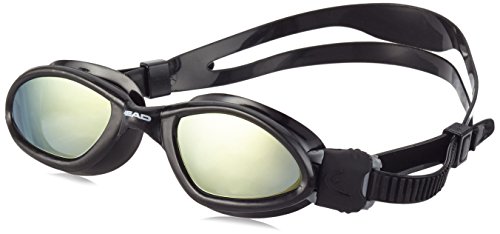 Head Superflex Mid Mirrored - Gafas de Buceo Unisex, Color Negro