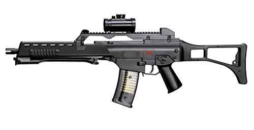 Heckler & Koch Softair Federdruck MAX. 0.5 Joule G36 Sniper Rifle Airsoft, Unisex Adulto, Negro, Talla única