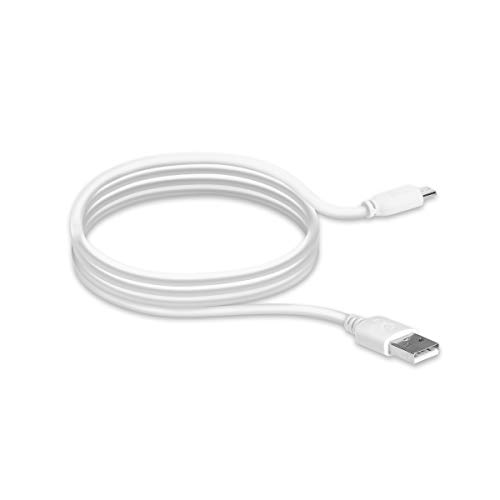 kwmobile Cable de Carga Compatible con Garmin Vivoactive 3/4 / Vivosport/Fenix 5/6 y más - USB Blanco para Fitness Tracker y smartwatch