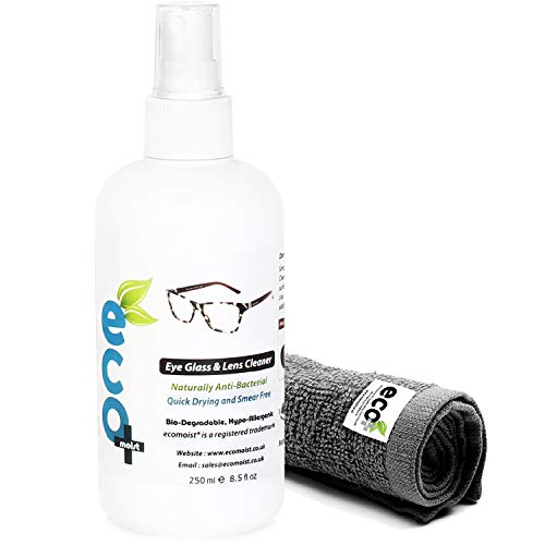 Líquido Limpiador óptico de Gafas y Lentes con toalla de Microfibra Fina 250ml