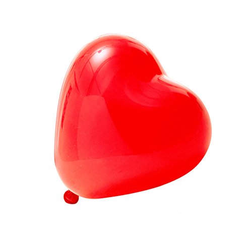 logei® Globos del corazón del amor 100pc globos (rojo)