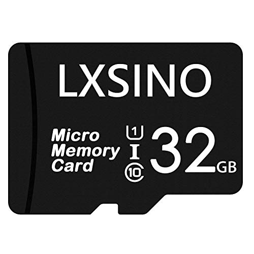 LXSINO Tarjeta microSD de 32 GB, Micro SDHC, Clase 10, U1, con Adaptador SD