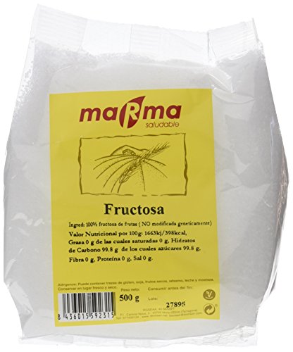 MARMA Fructosa Natural - 3 Bolsas de 500 gr - Total : 1500 gr