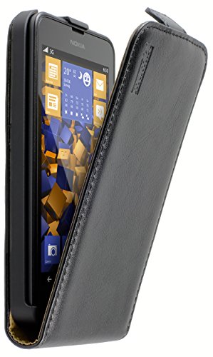 Mumbi Flip Case - Funda para Nokia Lumia 630, negro