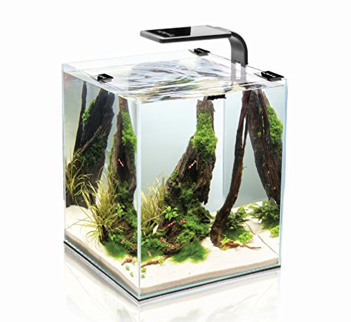 Nanoacuario en forma de cubo para gambas Shrimp Set Smart 2 de Aquael (de 10, 19 y 30 litros)
